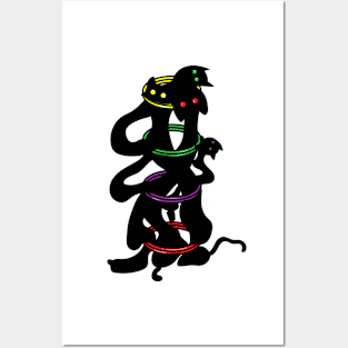 Gooey Shadow Cats Posters and Art